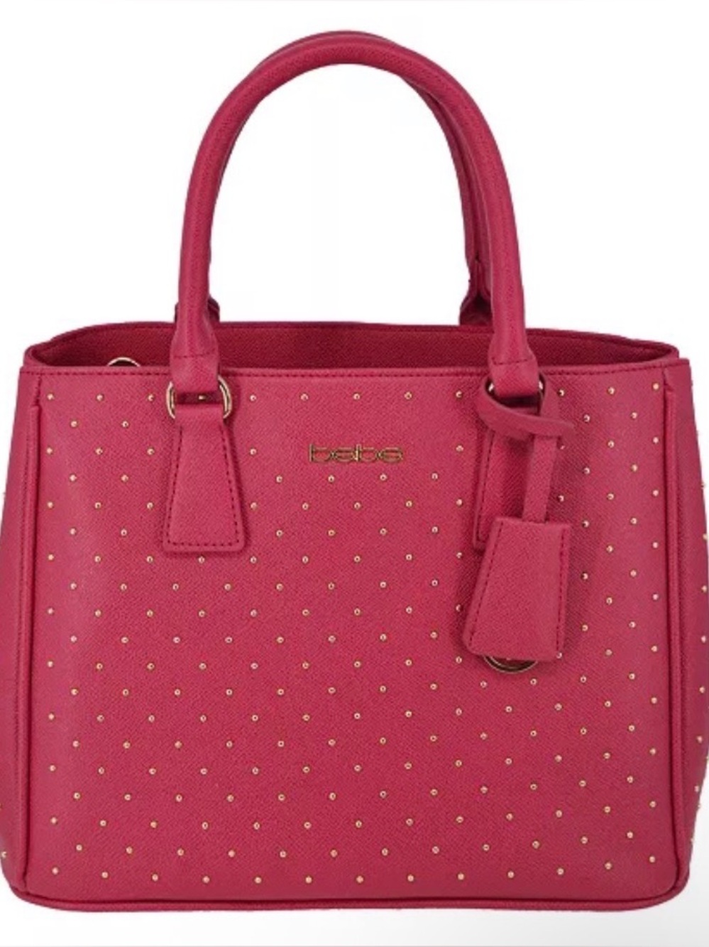 NEW Bebe Sagan Studded Medium Satchel Bag NWT